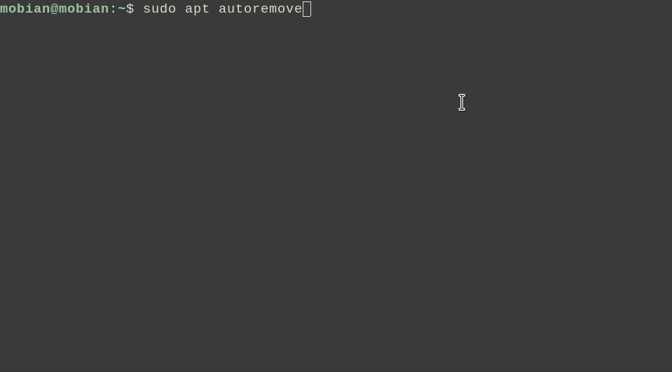 Apt autoremove output